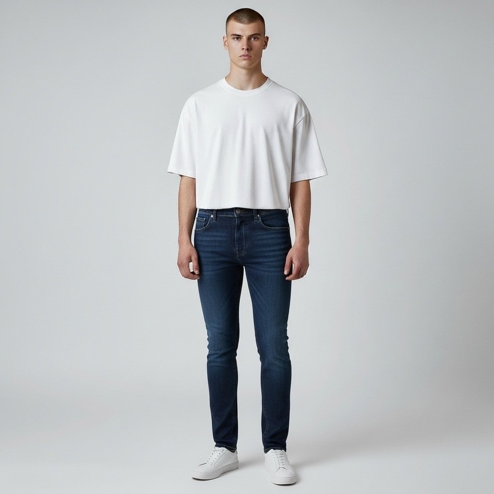 G-Star‎ RAW 3301 Jeans Men's 32x34 Blue Skinny Dark Wash Stretch Denim